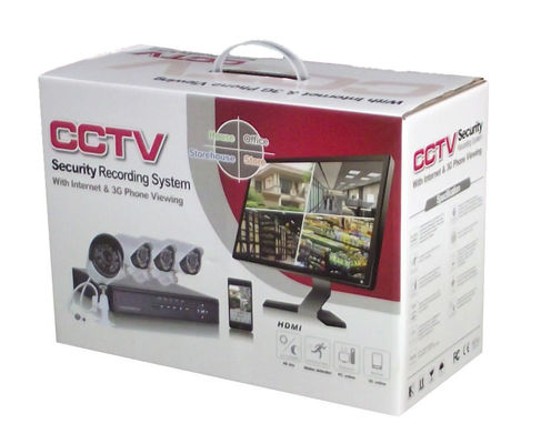 Customized 4pcs Dome Cameras 4CH NVR Kit CCTV Surveillance Security Camera System