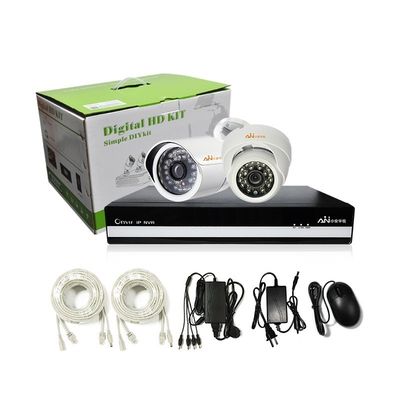 H.265 P2P 8Ch Surveillance Camera System Waterproof IP Camera POE NVR Kit