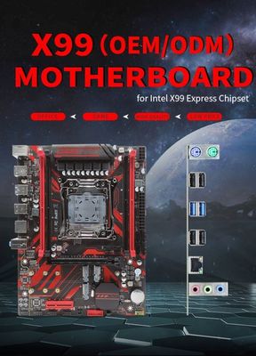 Customized High quality motherboard LGA 2011 motherboard X99 chip for game computer support E5 v3/v4 CPU