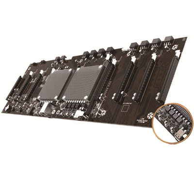 carte mère X79 personnalisée avec support du processeur daul carte graphique RTX 3060 3060M avec 9 cartes GPU carte mère X79