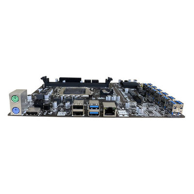 Tarjeta base personalizada B250C 12 GPU precio barato caja de la placa base B250C placa base clásica 12 tarjetas SATA