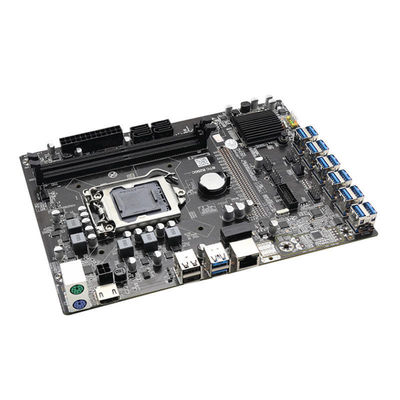Tarjeta base personalizada B250C 12 GPU precio barato caja de la placa base B250C placa base clásica 12 tarjetas SATA