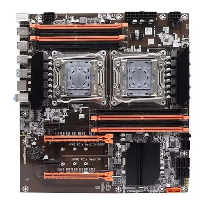 Customized X99 dual cpu gaming motherboard support dual xeon E5 LGA2011-3 cpu X99 motherboard 256GB dual-channel ddr4 with M.2