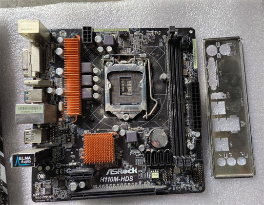 Customized  H110M Desktop Motherboard for ASROCK H110M DVS LGA1151 DDR4 32G PCI-E 3.0 for PC Games mainboard