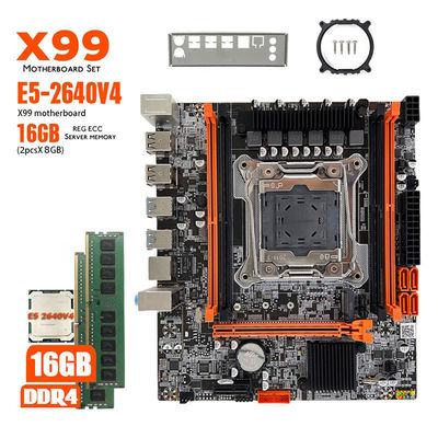 X99 D4M Kit de placa base LGA-2011 DDR4 Recc Ram X99 Combo de la placa base