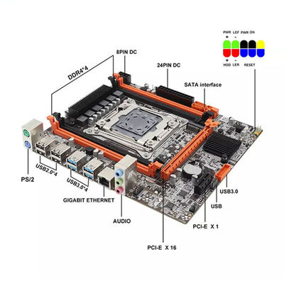 X99 D4M Kit de placa base LGA-2011 DDR4 Recc Ram X99 Combo de la placa base