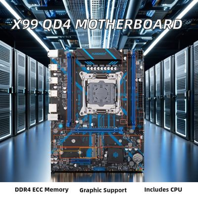 X99 QD4 Gaming Pc Motherboard LGA 2011-3 XEON Intel XEON E5 2667 V4 2*16G DDR4 ECC