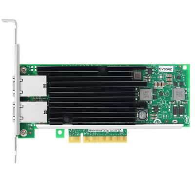 X540T2 Network Interface Adapter SV8542 PCIe V2.1 X8 Lanes RJ45 Dual Port