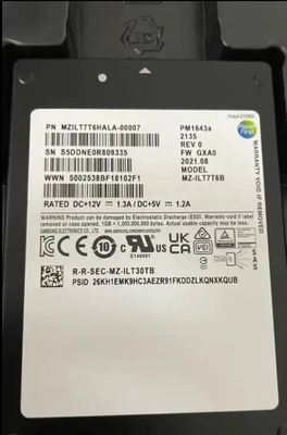 800G Weight Customized Size SAS SSD for Enterprise Server PM1643A MZILT7T6HALA-00007 Customized 7.68T 30.72T