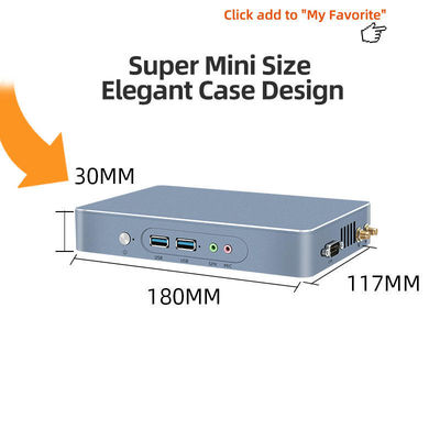 Inspection de formation Portable N5095 Mini PC 8Gb 128Gb Ssd Wifi Bureau de la dent bleue
