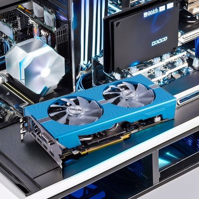 GPU RX 580 usado con enfriador de ventilador Nuevo y usado AMD Chipset Desktop Gaming Interfaz de salida VGA DP