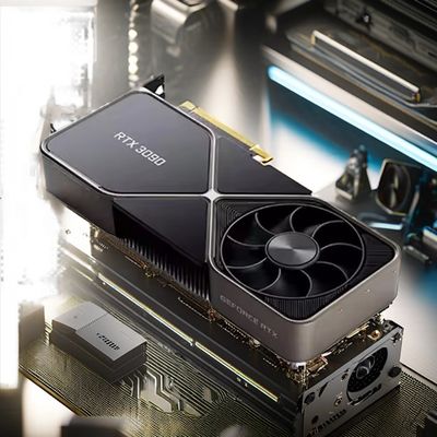 Tarjeta de video N-VIDIA RTX3090 con GPU de 24 GB para juegos Estación de trabajo de escritorio Interfaz de salida VGA Opción de agua o ventilador