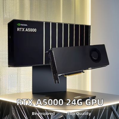 GPU de jeu RTX A5000 24G GDDR6 GPU de jeu Code de correction d'erreur (ECC) Carte graphique de bureau Interface de sortie VGA
