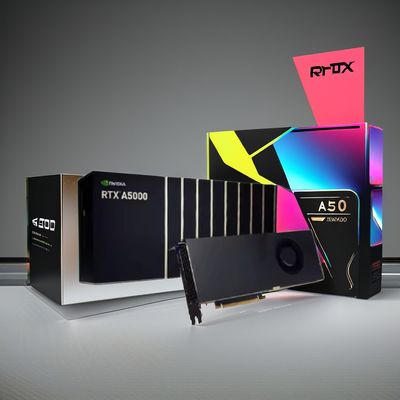 GPU de jeu RTX A5000 24G GDDR6 GPU de jeu Code de correction d'erreur (ECC) Carte graphique de bureau Interface de sortie VGA