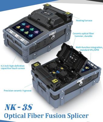 Customized fusion splicer optical fiber splice 7 second rapid fusion welding three in one multifunctional opm vfl Novker NK-3S