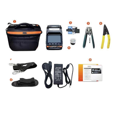 Customized fusion splicer ai5 optical fiber fusion splicer AI-5 4 motors splicing machine  trunk line construction ftth project