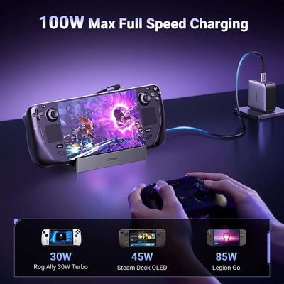10Gbps Steam Deck Dock 9 In 1 USB C Docking Station With Foldable Stand
