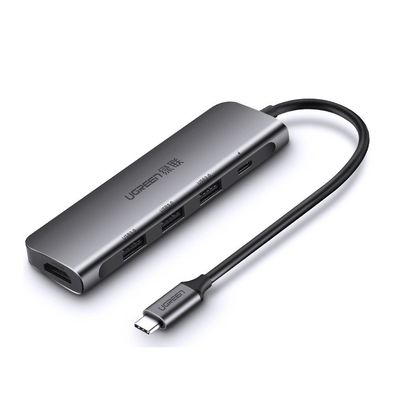 USB C Hub 5 in 1 Multiport Adapter 100W Power Delivery, 3 USB 3.0 Data Ports, 5Gbps Transfer Speed