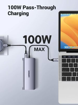 USB C Hub, 10-in-1 USB-C Docking Station, 4K-HDMI& VGA Dual Monitor, 1Gbps Ethernet,100W PD, 3 3.0 Ports,3.5mm Audio Jack