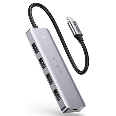 USB C Hub avec 4 ports, USB C à USB Hub avec 4 ports USB 3.0, Splitter USB C pour ordinateur portable