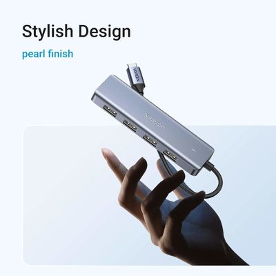 USB C Hub avec 4 ports, USB C à USB Hub avec 4 ports USB 3.0, Splitter USB C pour ordinateur portable