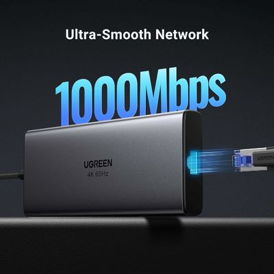 Revodok Pro 109 USB C Multiport Adapter 9 In 1 10Gbps USB C 3.2 & USBA 3.2 100W