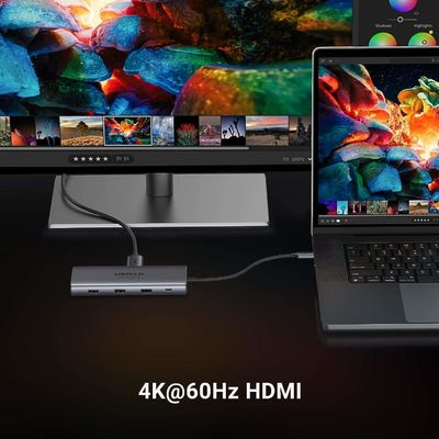 Revodok Pro 109 USB C Multiport Adapter 9 In 1 10Gbps USB C 3.2 & USBA 3.2 100W