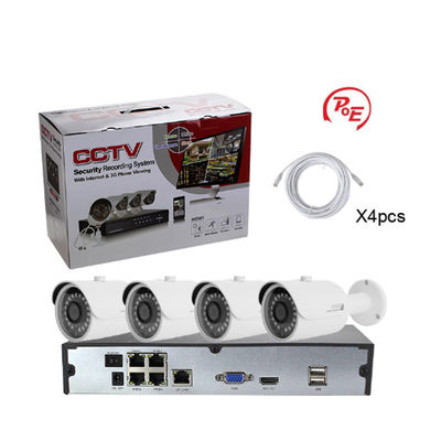 4CH 1080P 2MP POE Surveillance Wire IP Camera NVR Kits for Customized Security Solutions