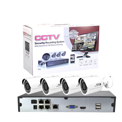 4CH 1080P 2MP POE Surveillance Wire IP Camera NVR Kits for Customized Security Solutions