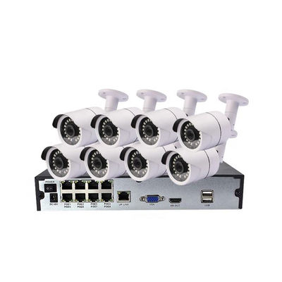8Ch Night Vision Waterproof CCTV Camera System with H.265 P2P POE NVR Kit for Enhanced Security