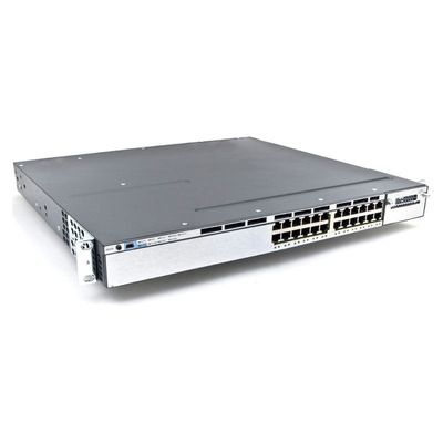 مُبدِّل شبكة مُكدَّس بـ 24 منفذًا مع دعم الازدواج الكامل ونصف الازدواج و LACP