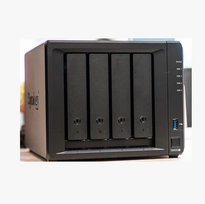 Ds925+ Solução NAS de 4 baías Original Armazenamento DiskStation Ds925+ NAS Enclosure Plataforma de armazenamento flexível Armazenamento de rede