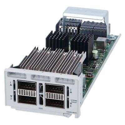 New Cisco C9300X-NM-4C C9300X 4x40G/100G Network Module QSFP+/QSFP28 Switch Network Expansion Module C9300X-NM-4C